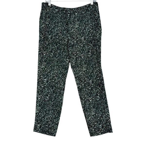 Zara Pants - ZARA BASIC Women's Black‎ Green Speckled Pattern Trousers Pants Size M